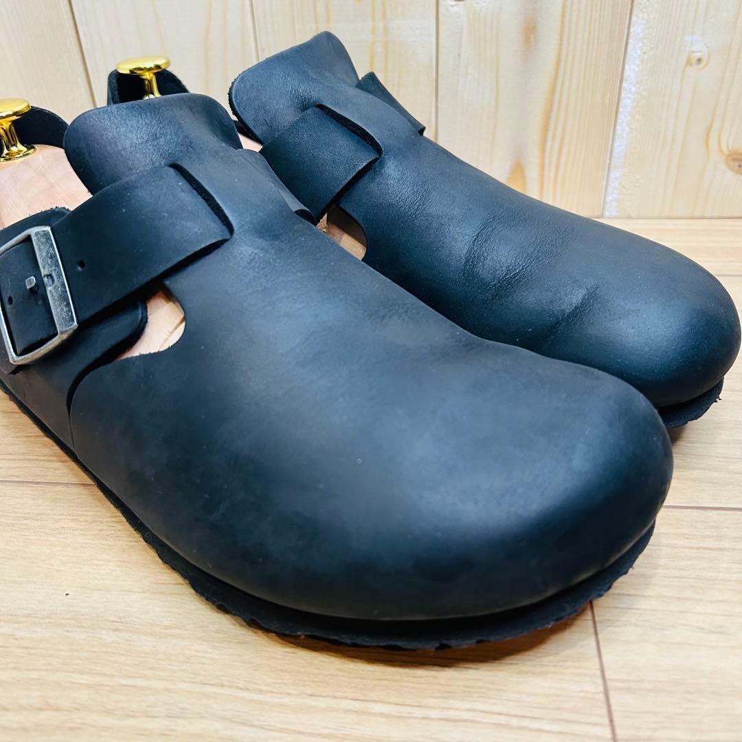 【美品】ビルケンシュトック ロンドン 41（26.5cm）オイルドレザー 黒