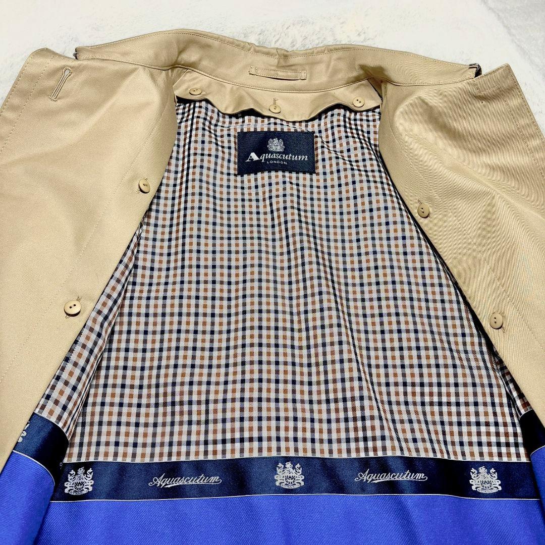 【定価15万】極美品 Aquascutum ステンカラー トレンチコート 15