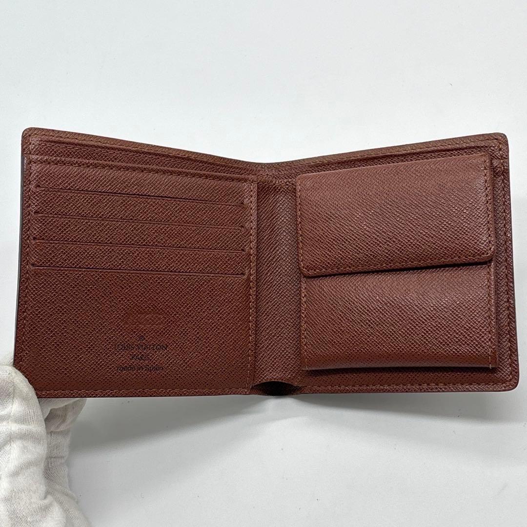 極美品 ルイヴィトン ポルトフォイユマルコ モノグラム 二つ折り M61675