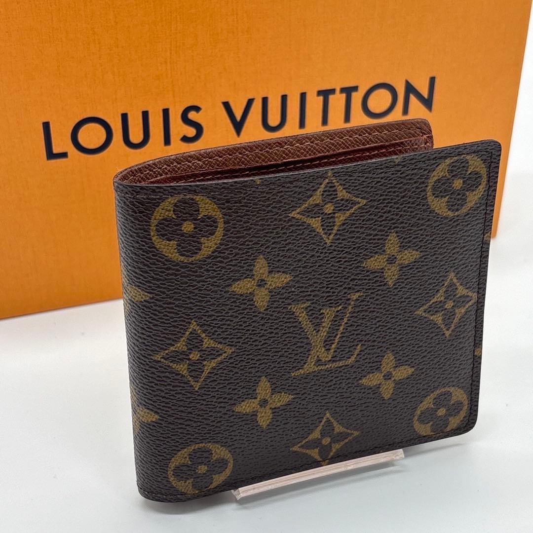 極美品 ルイヴィトン ポルトフォイユマルコ モノグラム 二つ折り M61675