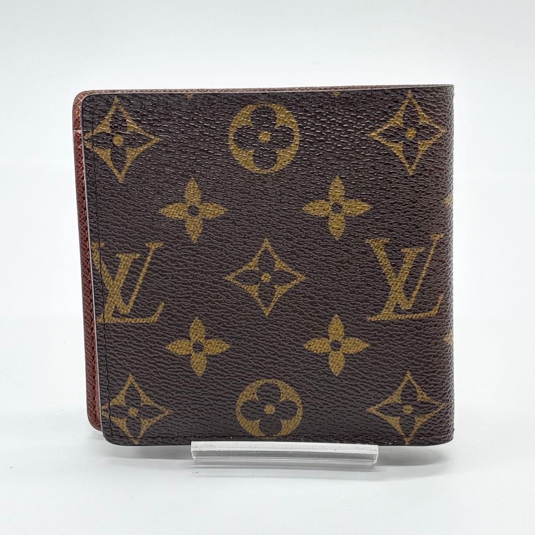 極美品 ルイヴィトン ポルトフォイユマルコ モノグラム 二つ折り M61675