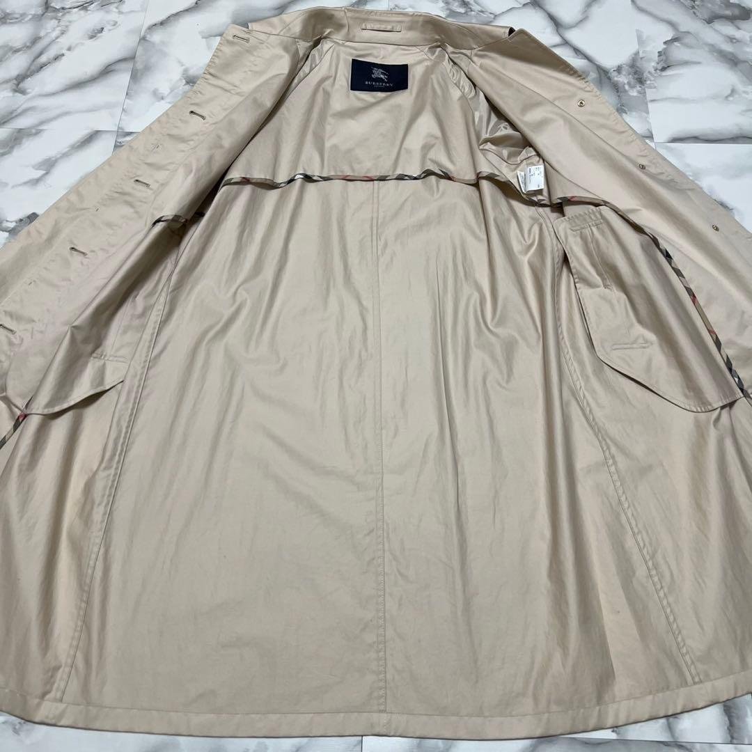 専用 バーバリーロンドン　ロングコート　ステンカラー　ノバチェック　ベージュ