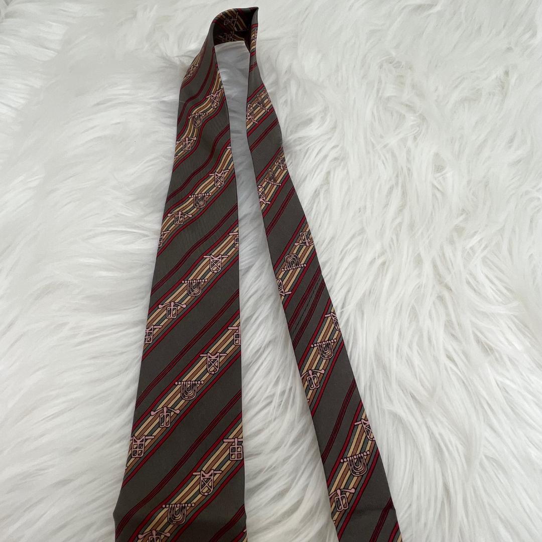 新品未使用品✨エルメス　HERMES ネクタイ　シルク100％　袋付き