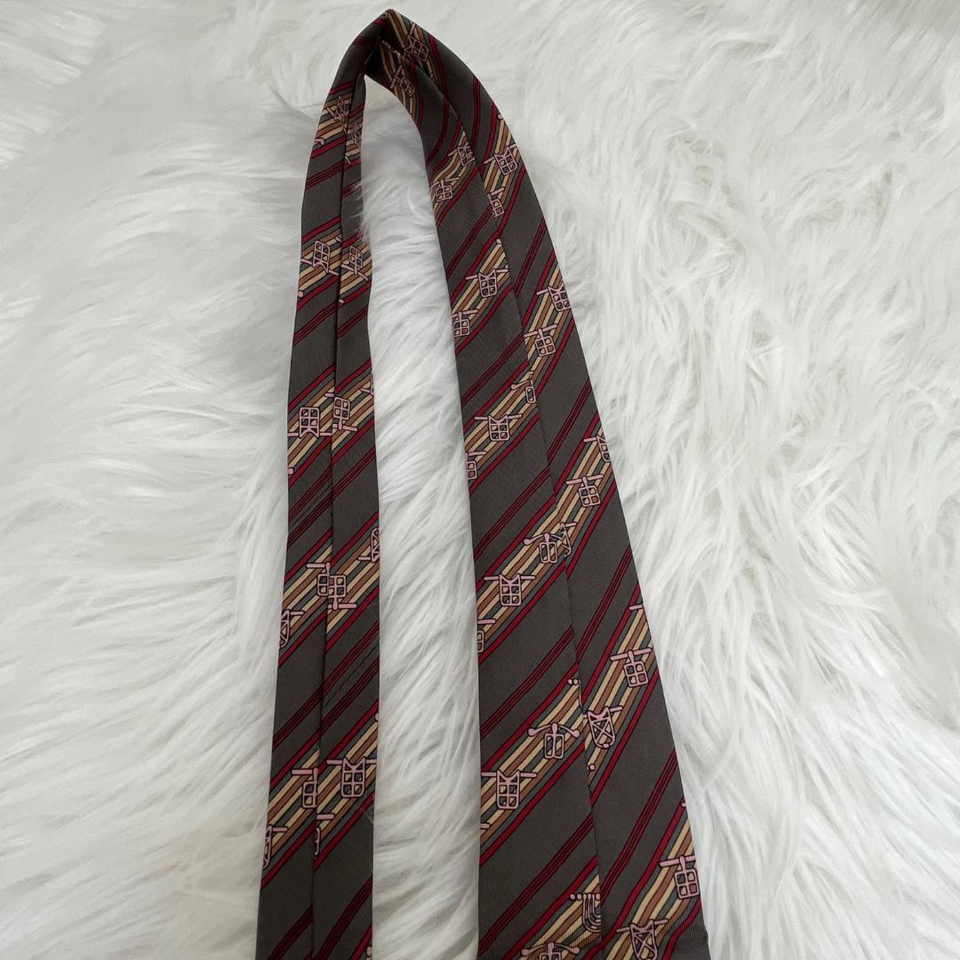新品未使用品✨エルメス　HERMES ネクタイ　シルク100％　袋付き