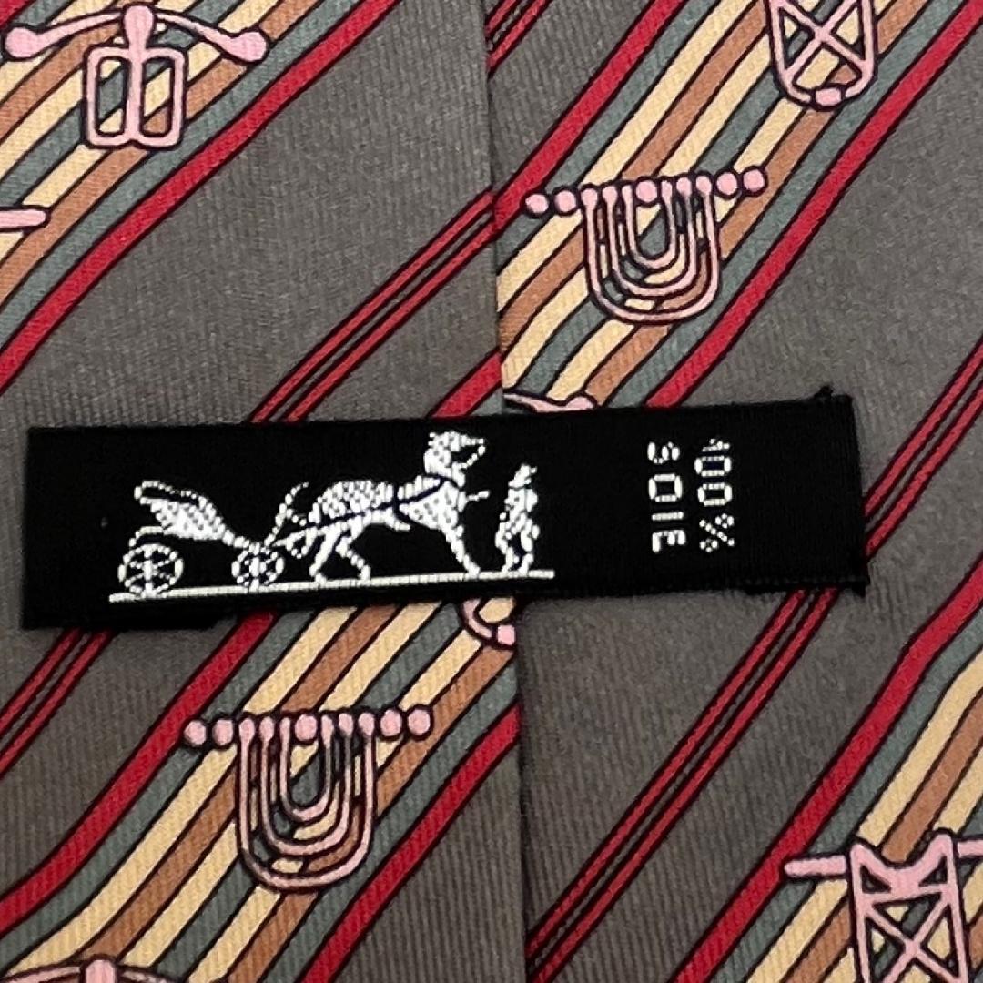 新品未使用品✨エルメス　HERMES ネクタイ　シルク100％　袋付き