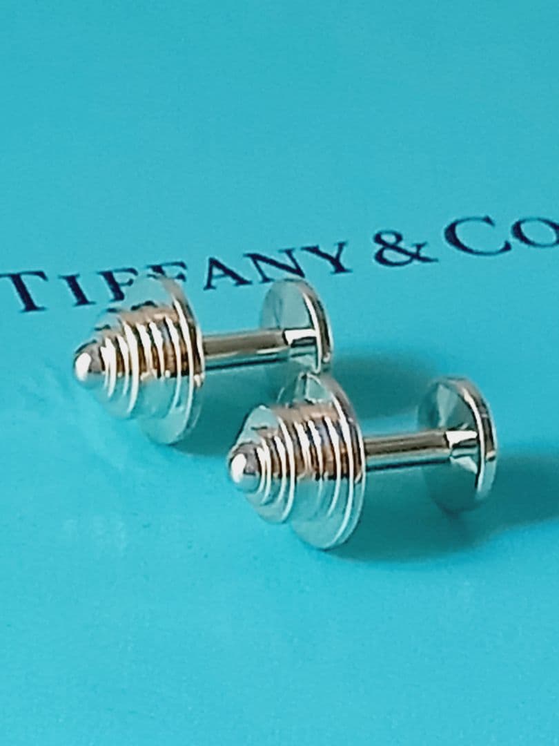 美品 TIFFANY ティファニー ネジモチーフ シルバーカフス