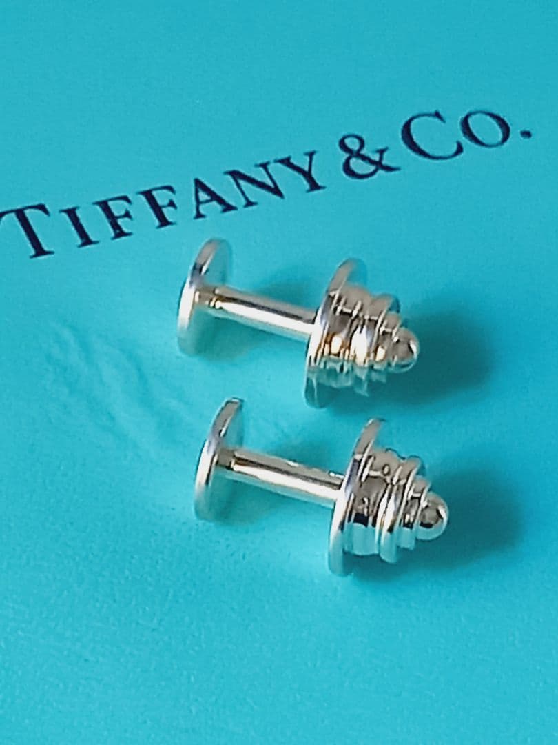 美品 TIFFANY ティファニー ネジモチーフ シルバーカフス