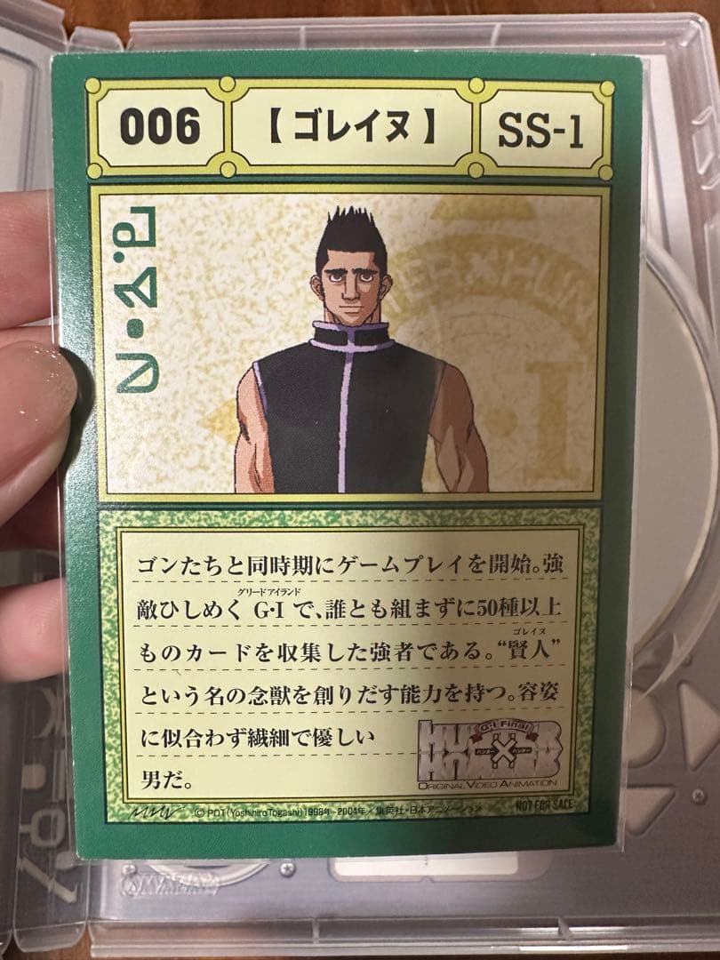 旧HUNTER×HUNTER DVD G.I Final 特典カード付き