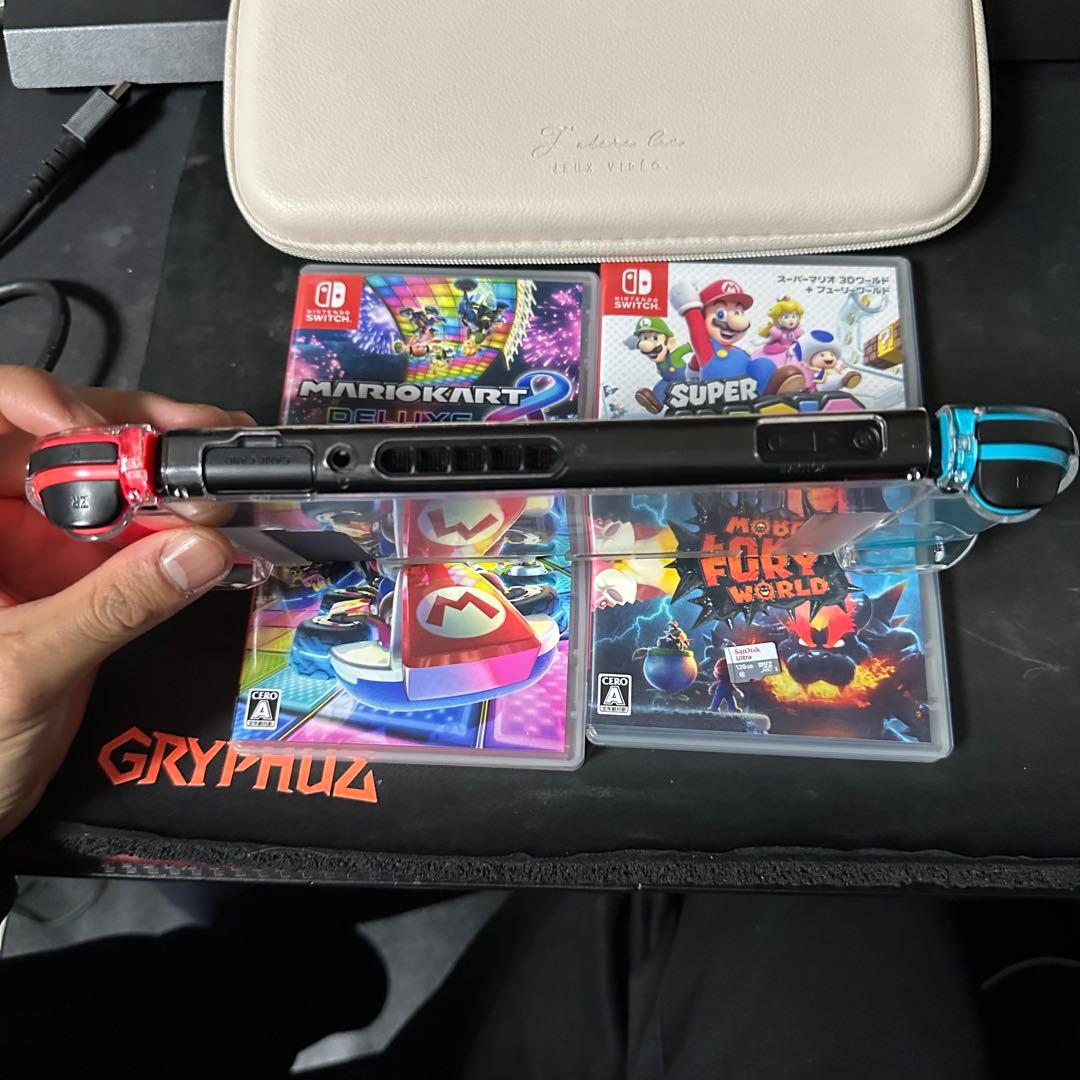 Nintendo Switch 本体 赤/青 Joy-Con ゲーム2本付き