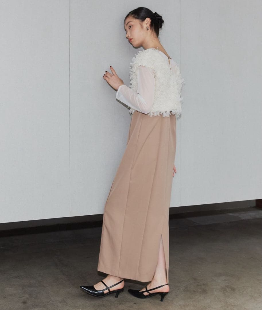 アンドレスド ANDRESD オケージョンドレス　ベージュ　L niana