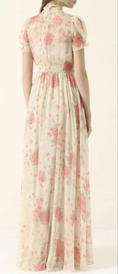 VALENTINO ヴァレンティノ シルクシフォンドレス ローズプリント