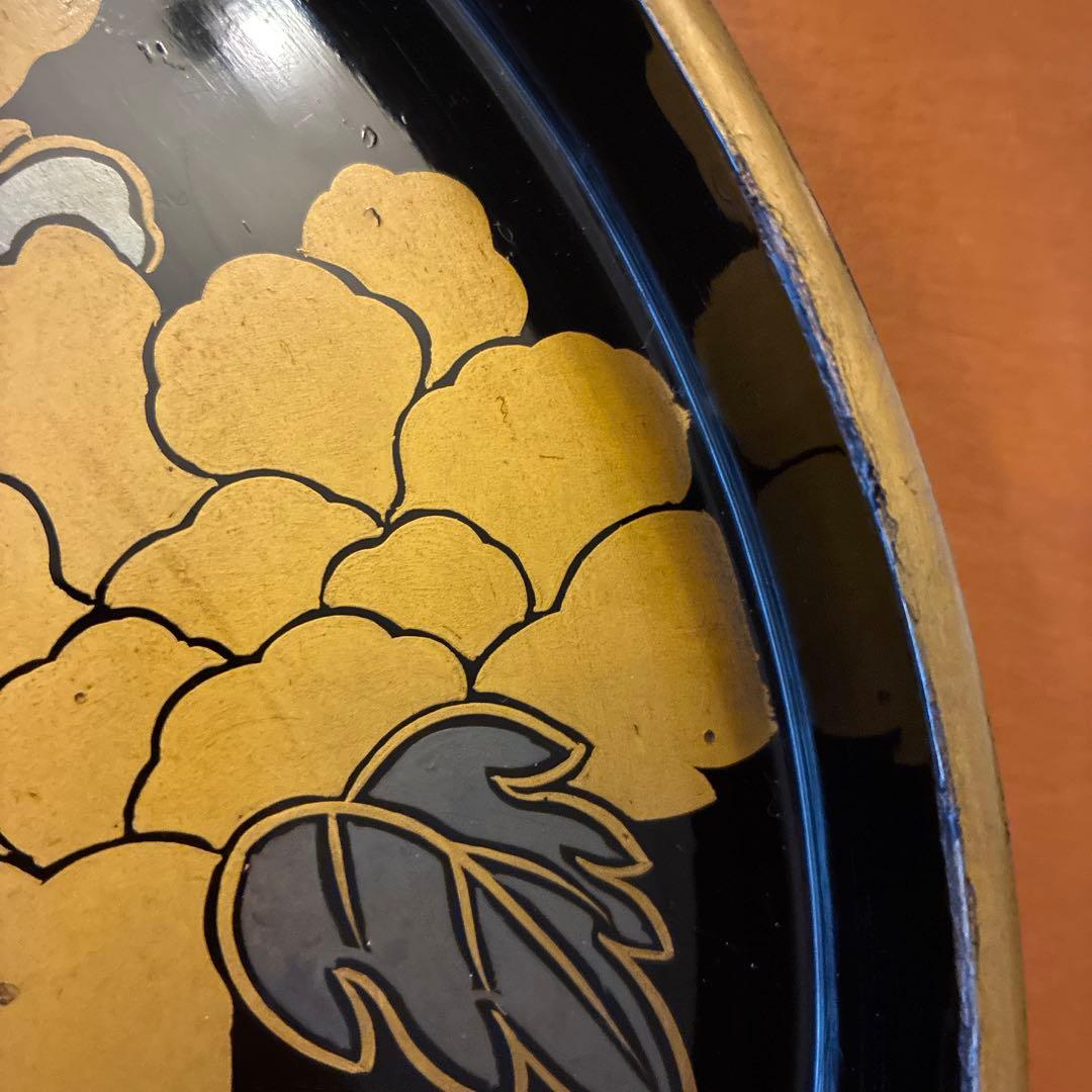 y*k様 最終価格　漆器　丸盆　3枚　江戸期