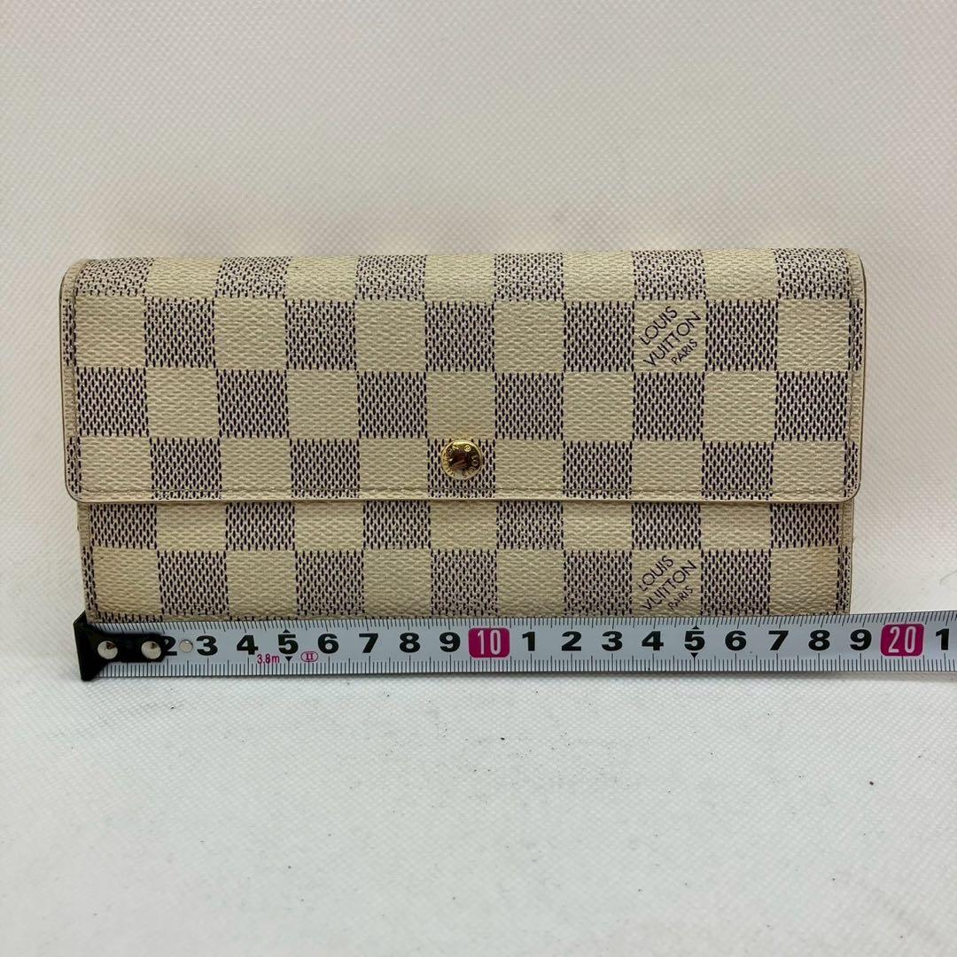 【sk/10.30/20】ルイヴィトンN61735 ポルトフォイユサラ アズール