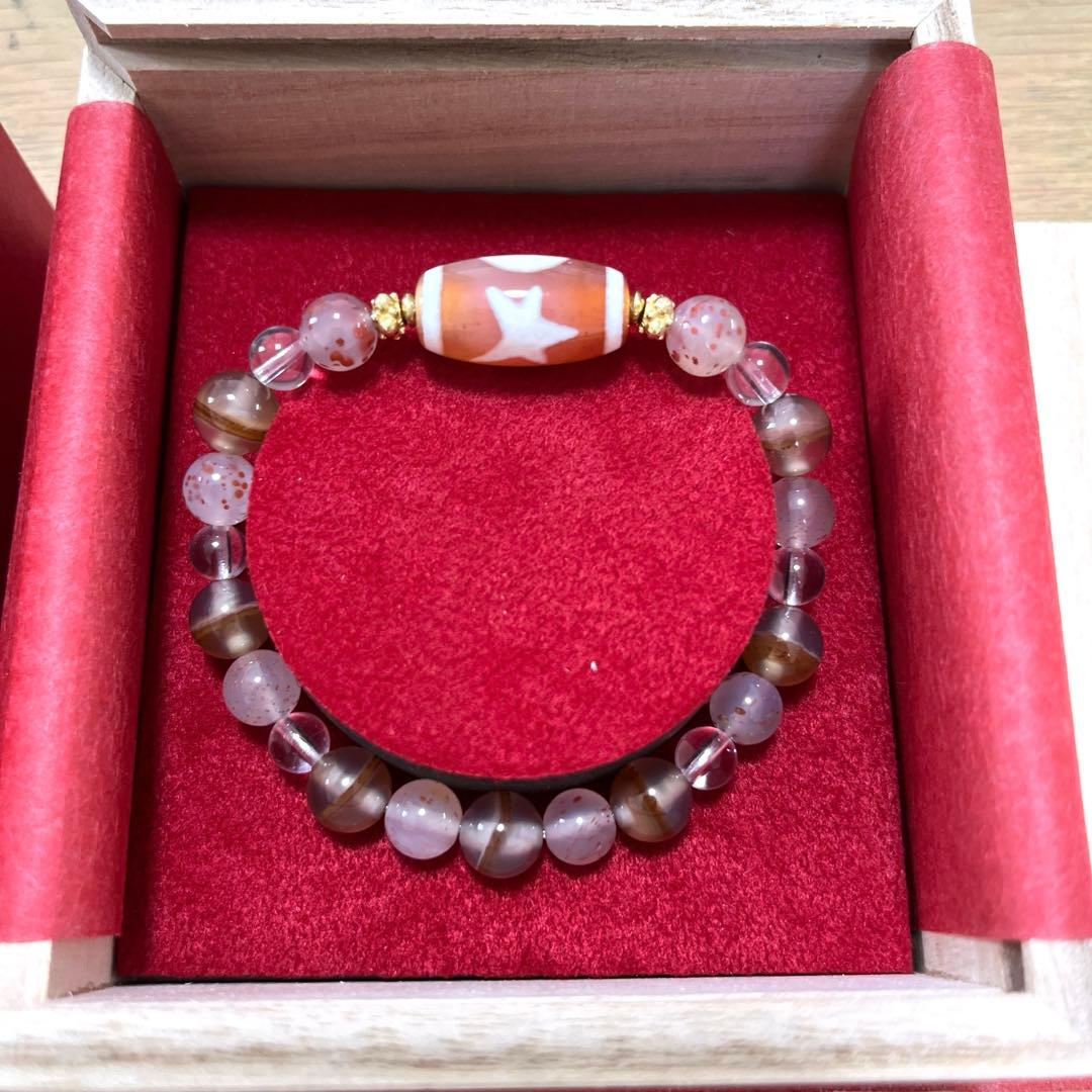 最終値下げ☆証明書付き 伊勢浄化スーパー天珠®️ セラピーストーン 日月星天珠