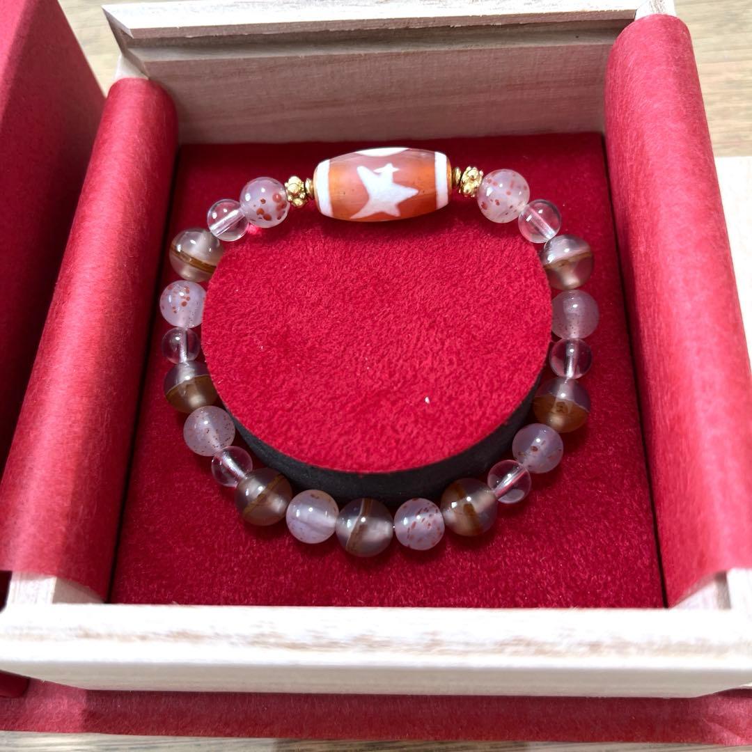 最終値下げ☆証明書付き 伊勢浄化スーパー天珠®️ セラピーストーン 日月星天珠