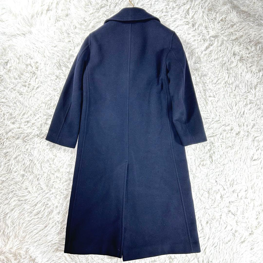 美品✨AURALEE BEAVER MELTON LONG P-COAT 紺　0