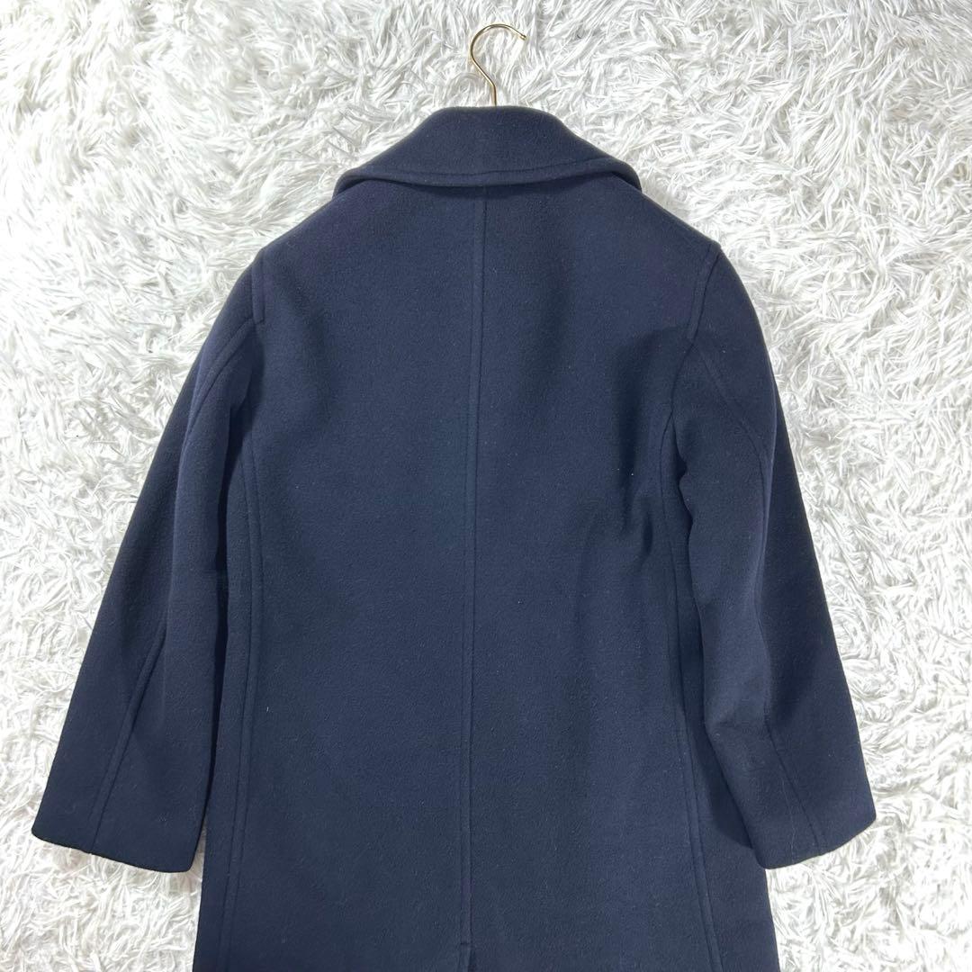 美品✨AURALEE BEAVER MELTON LONG P-COAT 紺　0