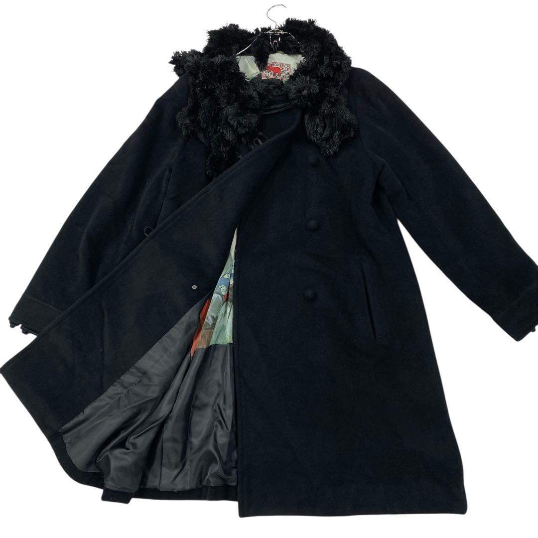 美品 OLLEBOREBLA アルベロベロ ノーカラーコート レディースL