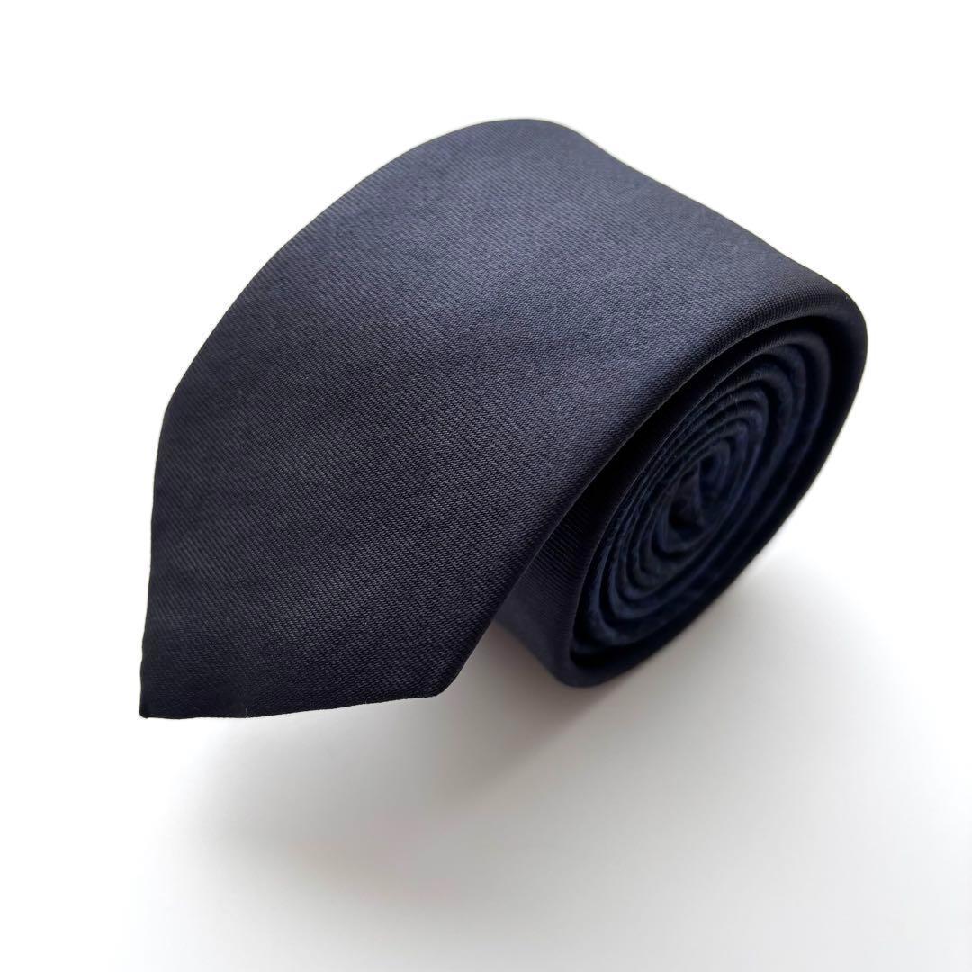 ꧁極美品꧂ ディオール ネクタイ ナロータイ オブリーク トロッター ネイビー