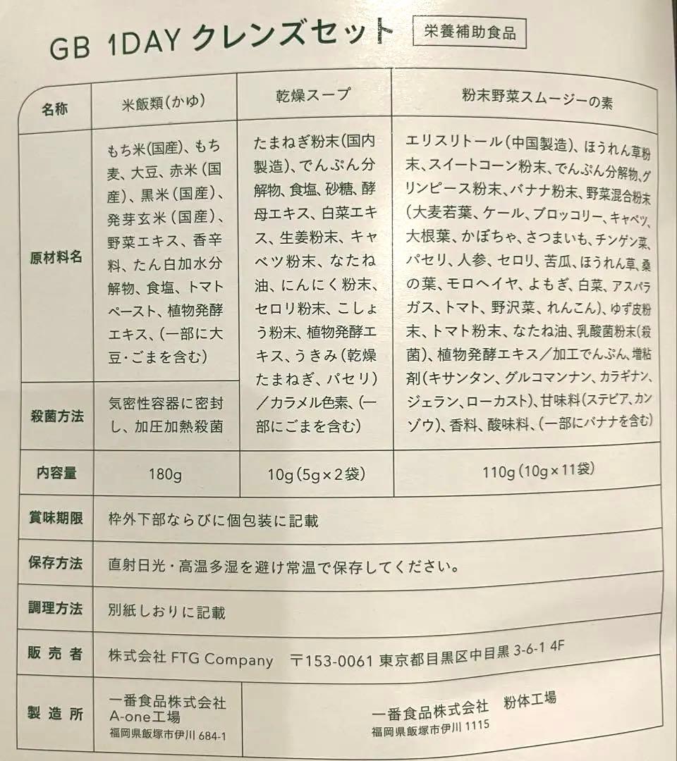 ルルさん専用　グリーンブラザーズ 1DAYクレンズ　2セット分