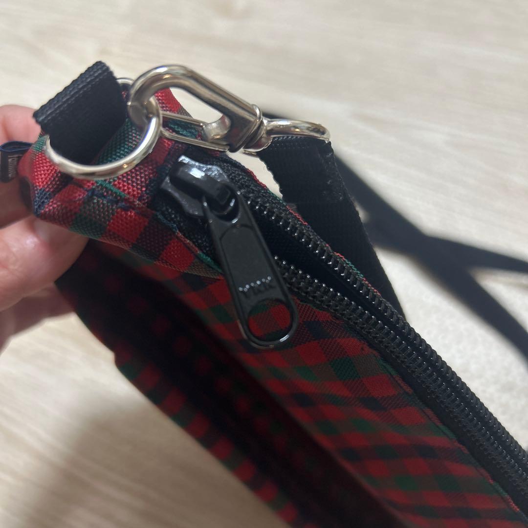 familiar チェック柄ショルダーバッグ