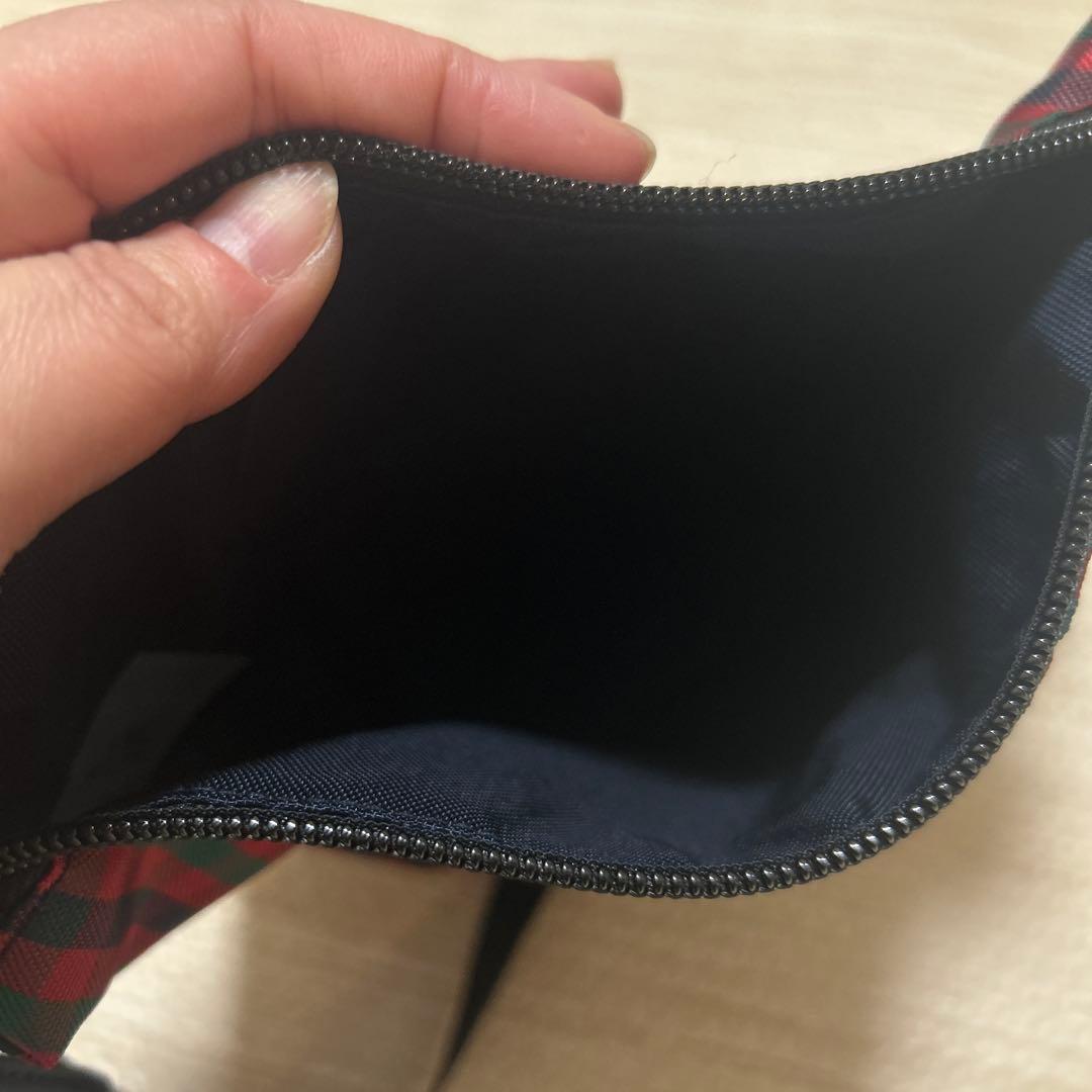 familiar チェック柄ショルダーバッグ