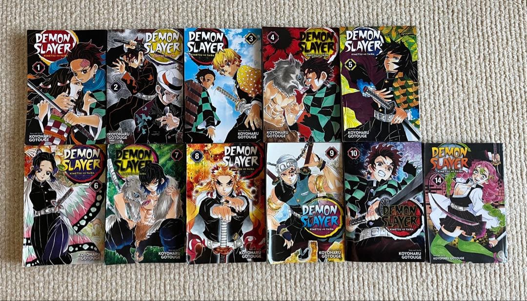 ▶︎英語版◀︎ Demon Slayer鬼滅の刃 1-10巻＋14巻
