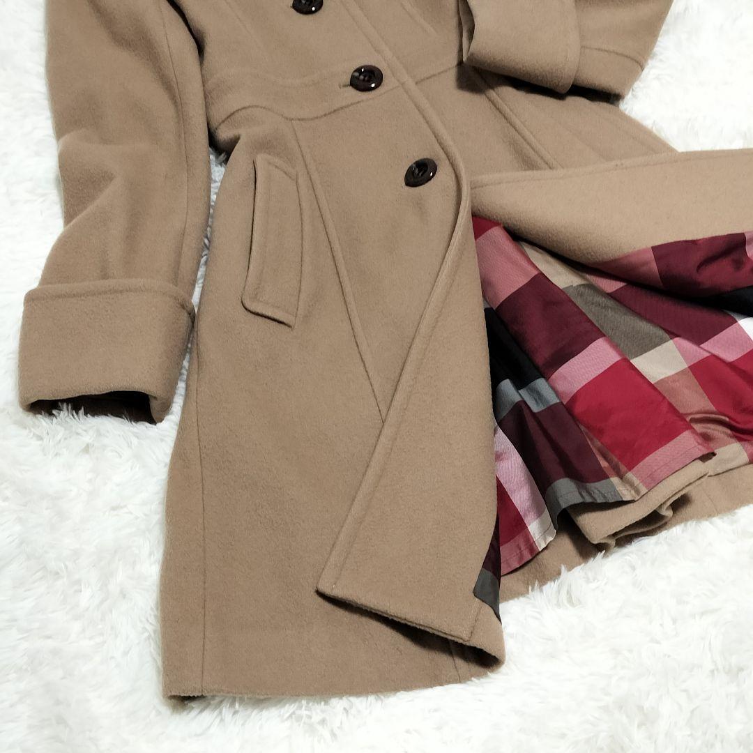 美品✨️ ブルーレーベルクレストブリッジ ロングコート チェック柄 36