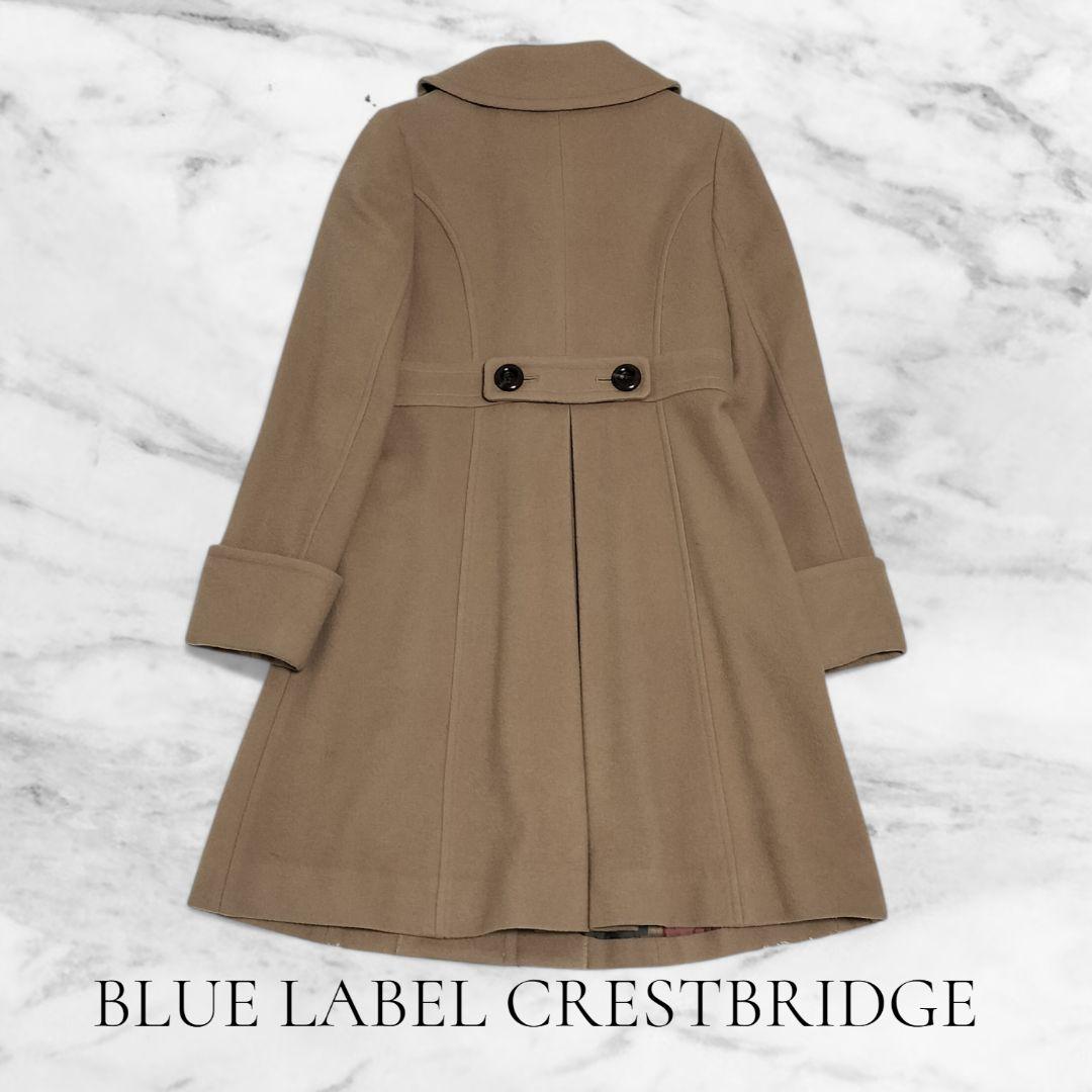 美品✨️ ブルーレーベルクレストブリッジ ロングコート チェック柄 36