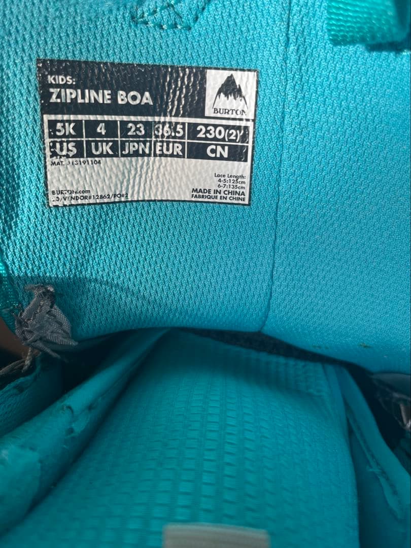 スノーボード BURTON KIDS BOARD BOOTS 23cm