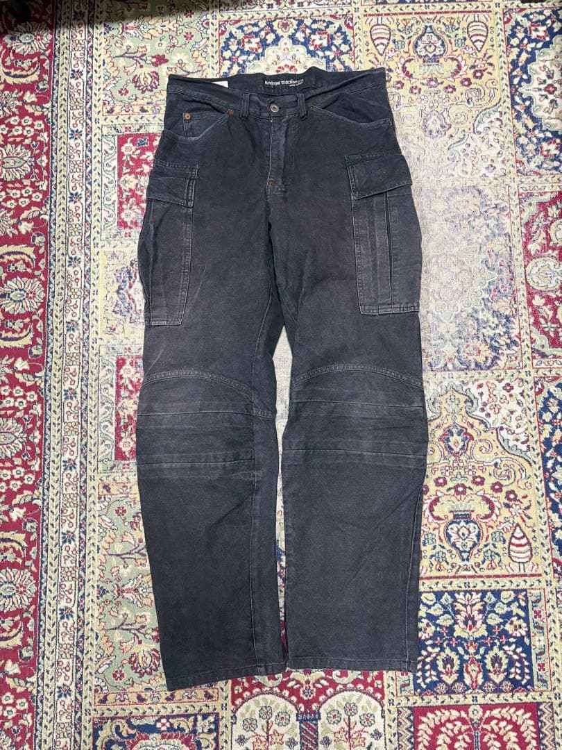 andrew mackenzie ダークグレー カーゴパンツ