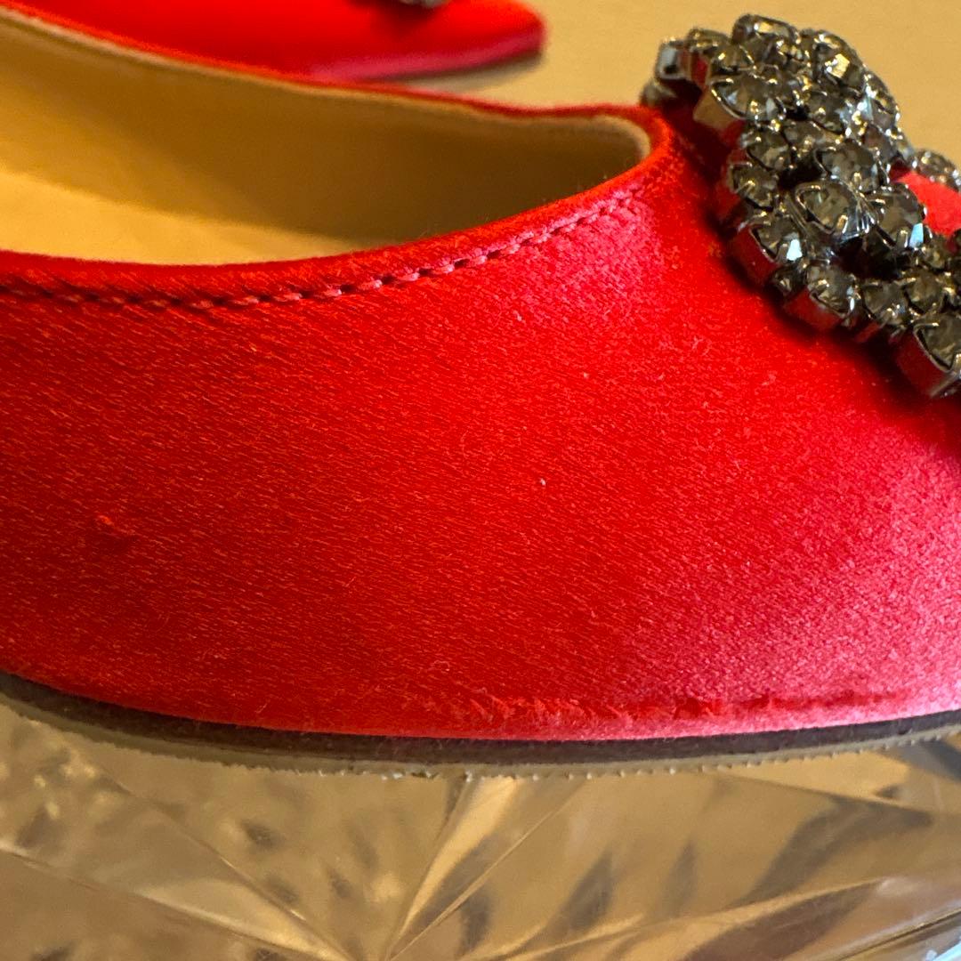 mama様マノロブラニク HANGISI ハンギシ フラット36 バレエシューズ