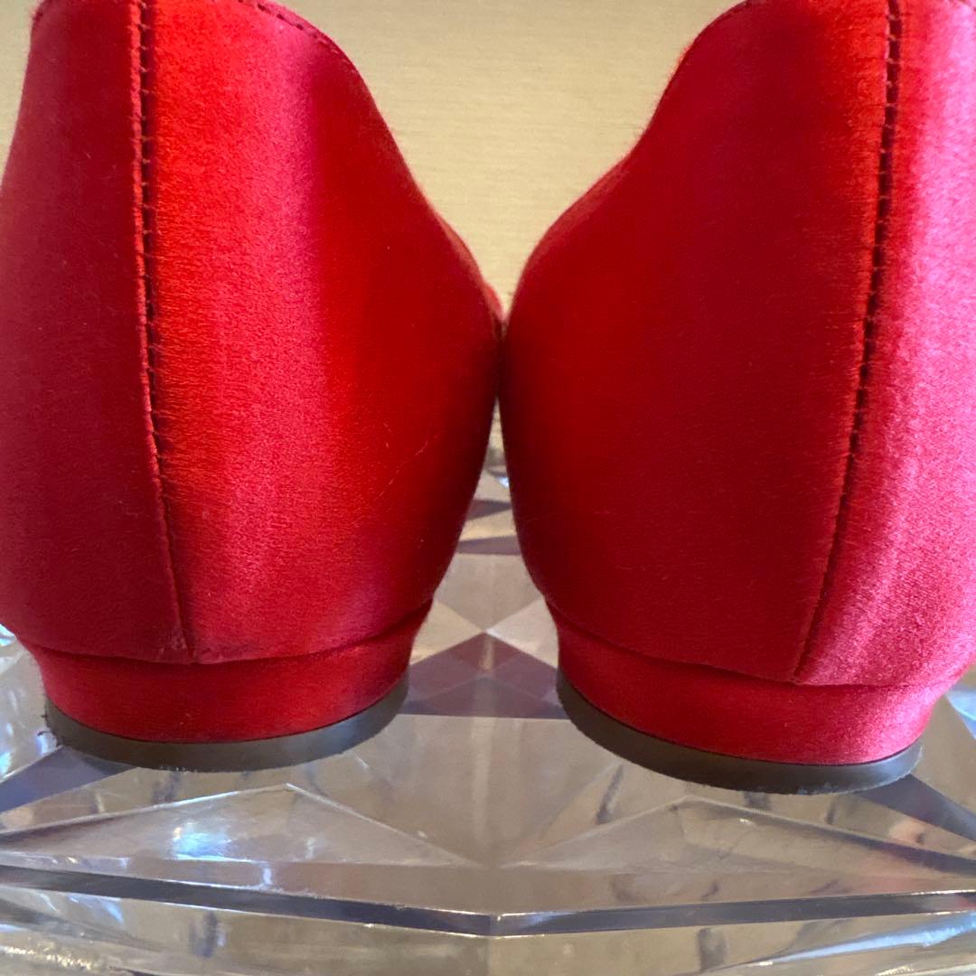 mama様マノロブラニク HANGISI ハンギシ フラット36 バレエシューズ