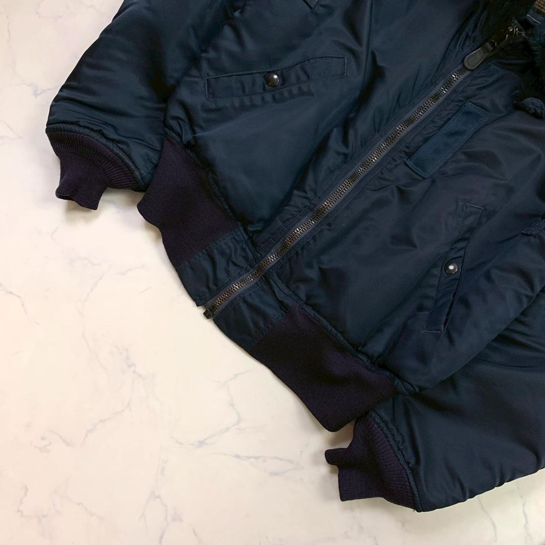 50s復刻★ USA製 ALPHA B-15C ネイビー 40　E104