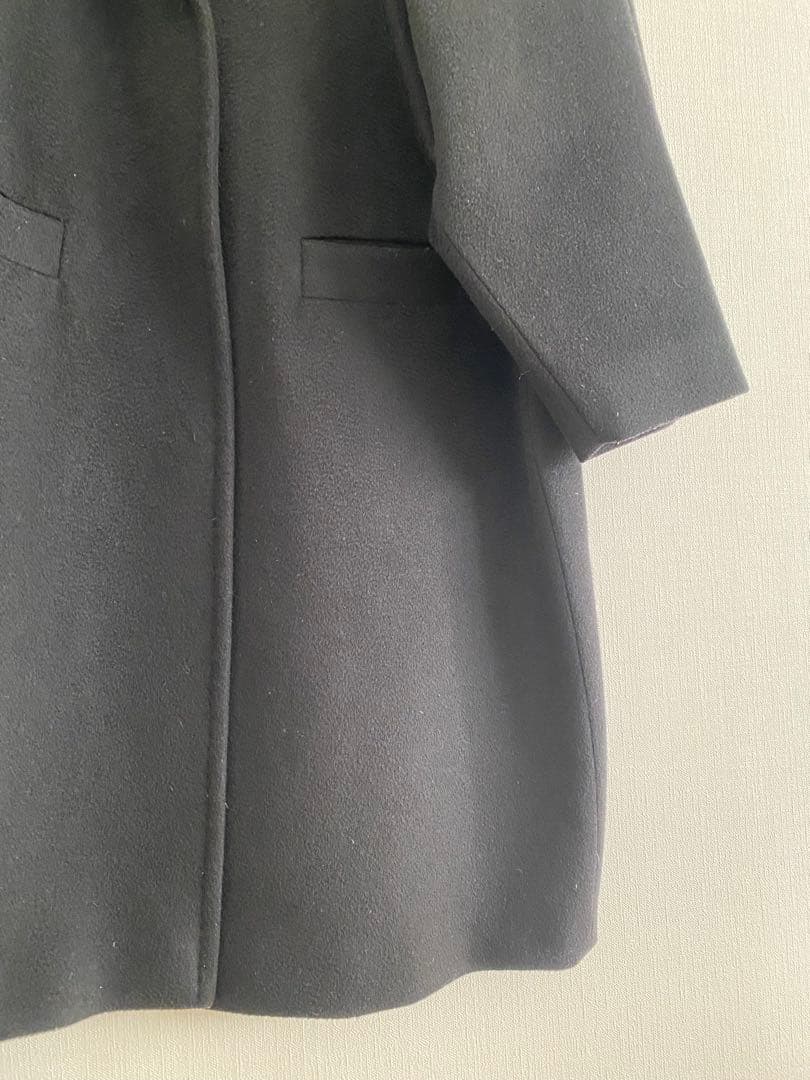 美品　MaxMaraStudioバージンウールコート　黒
