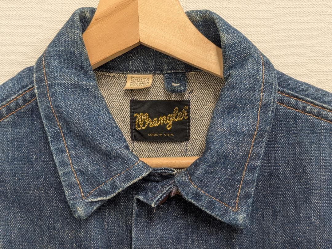 usa製 70s Wrangler 127MJ デニムジャケット サイズ38