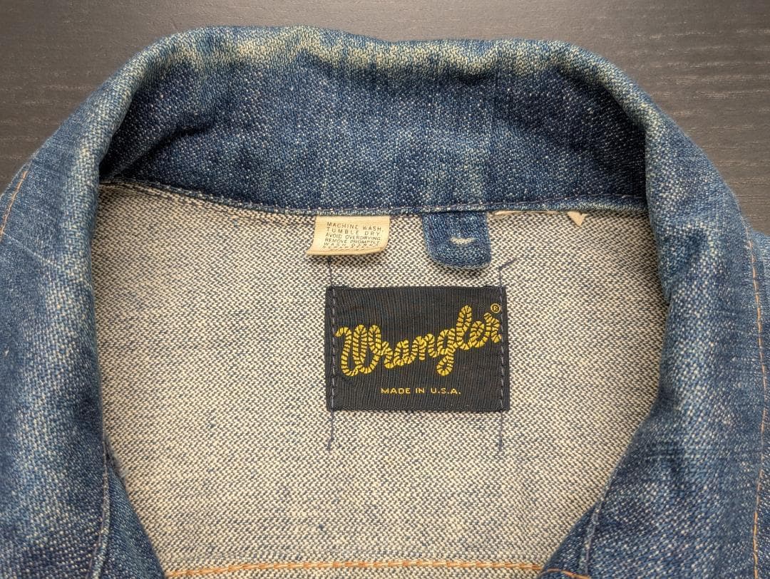 usa製 70s Wrangler 127MJ デニムジャケット サイズ38