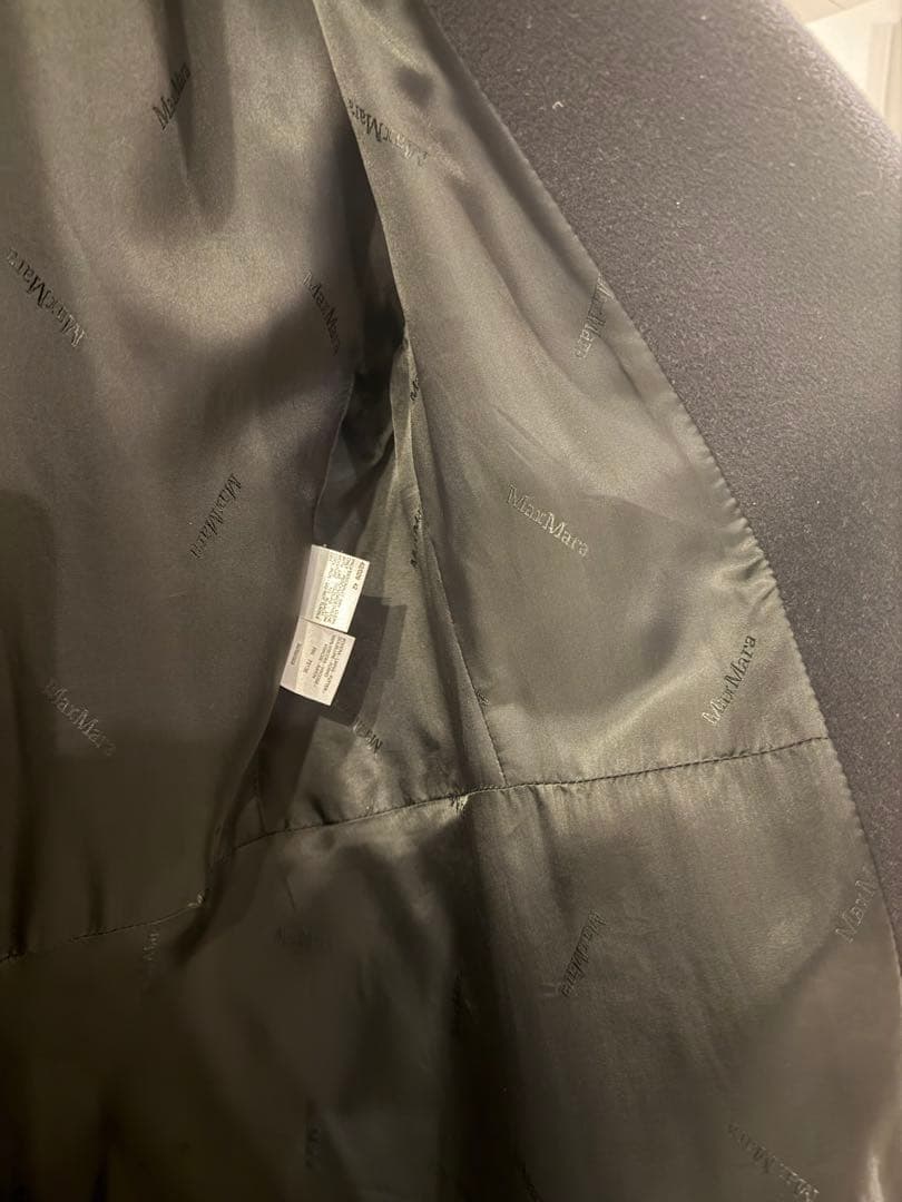 MaxMara ブラック ロングコート