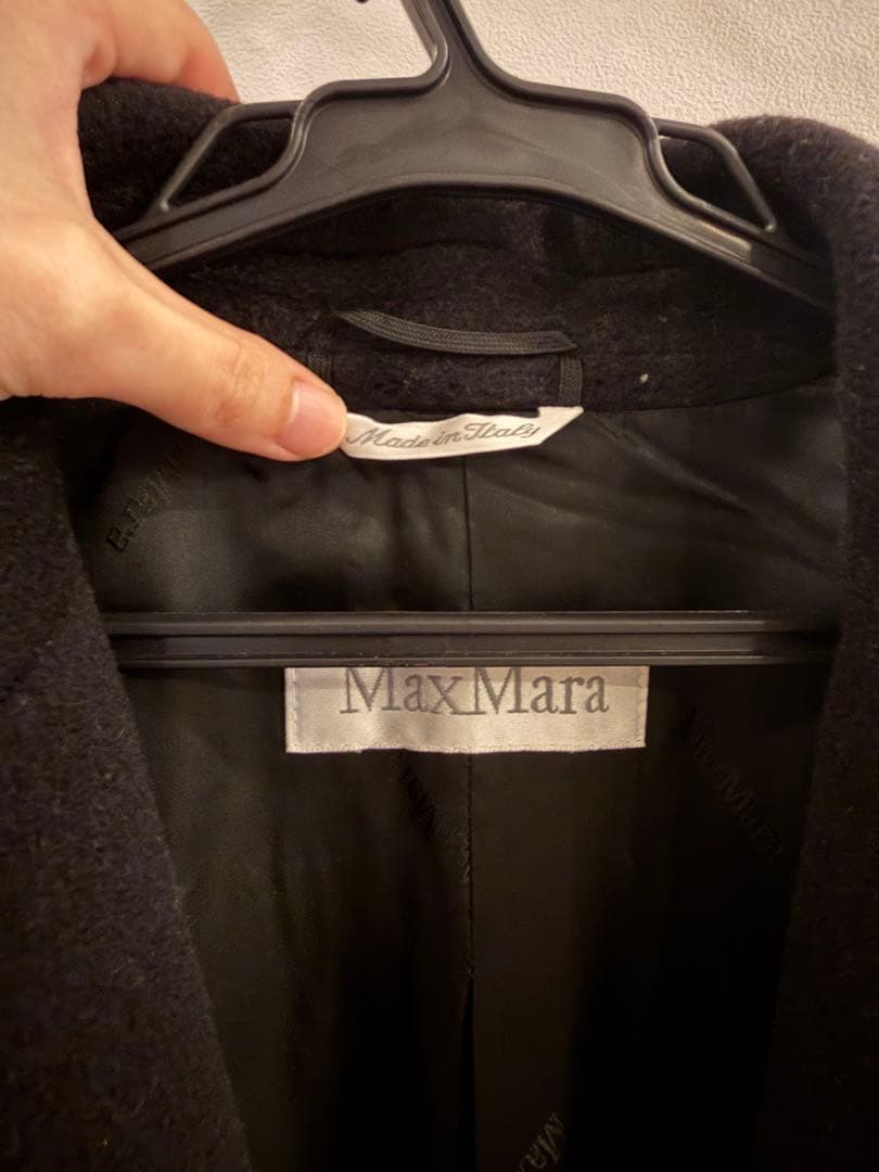 MaxMara ブラック ロングコート