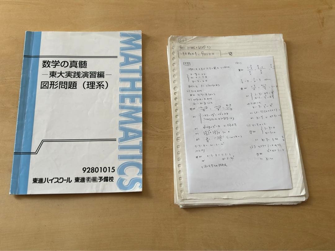 東進　数学の真髄 東大実践演習編解析数学(理系)、図形問題(理系)