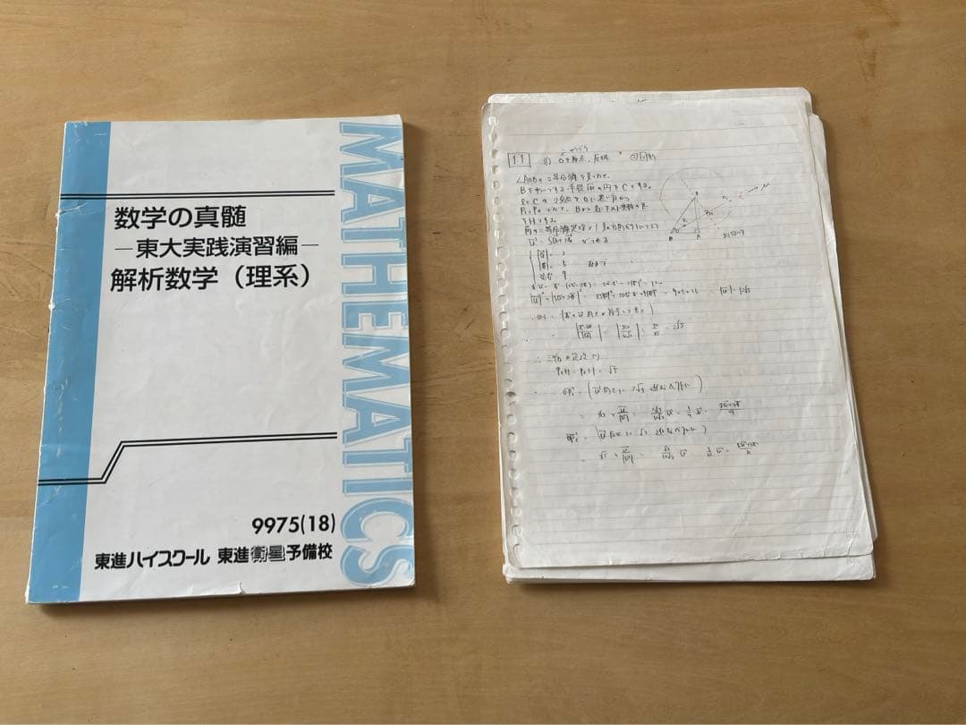 東進　数学の真髄 東大実践演習編解析数学(理系)、図形問題(理系)