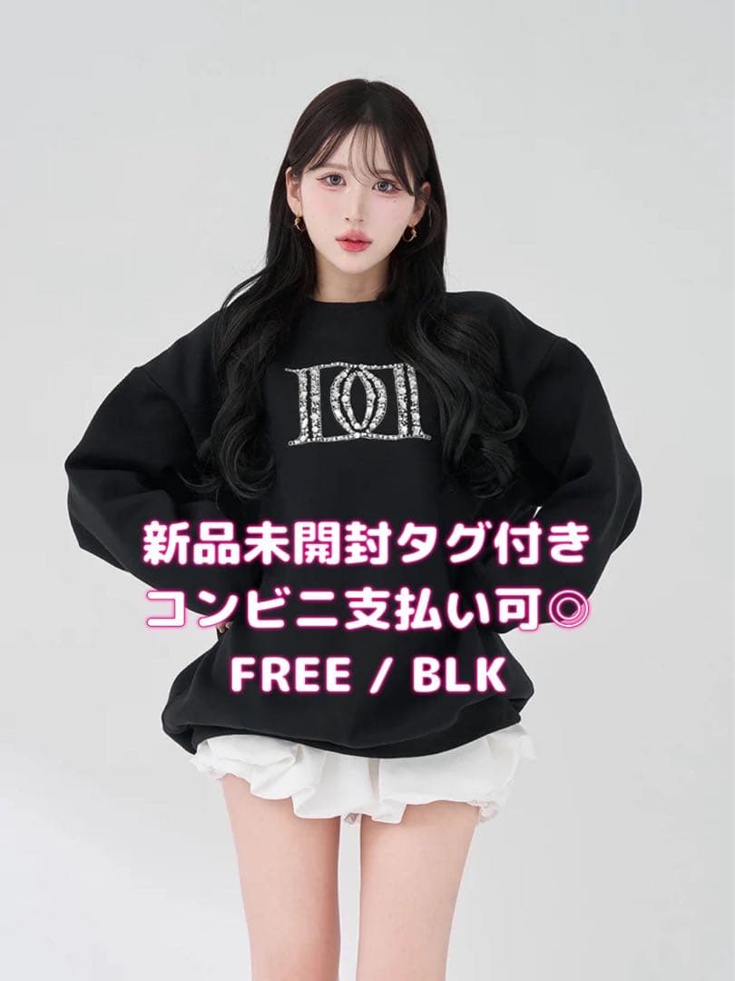 【新品タグ付き】Darich DDロゴビジュースウェットプルオーバー BLK