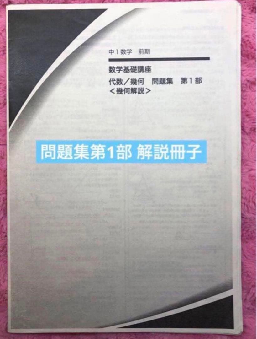 【フルセット　独学可】鉄緑会 中1 数学　基礎講座 通年セット　大容量プリント付