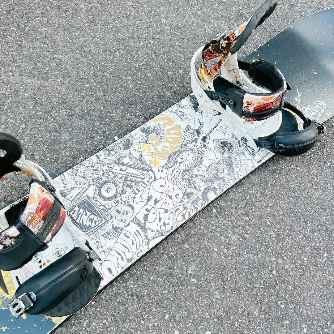 美品 スノーボード BURTON Love 155 セット スノボー メンズ