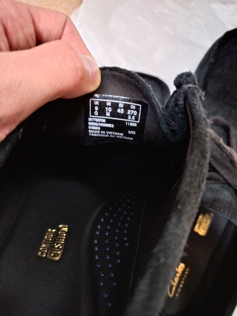 クラークス ワラビー EVO WP ブラック 27.0cm