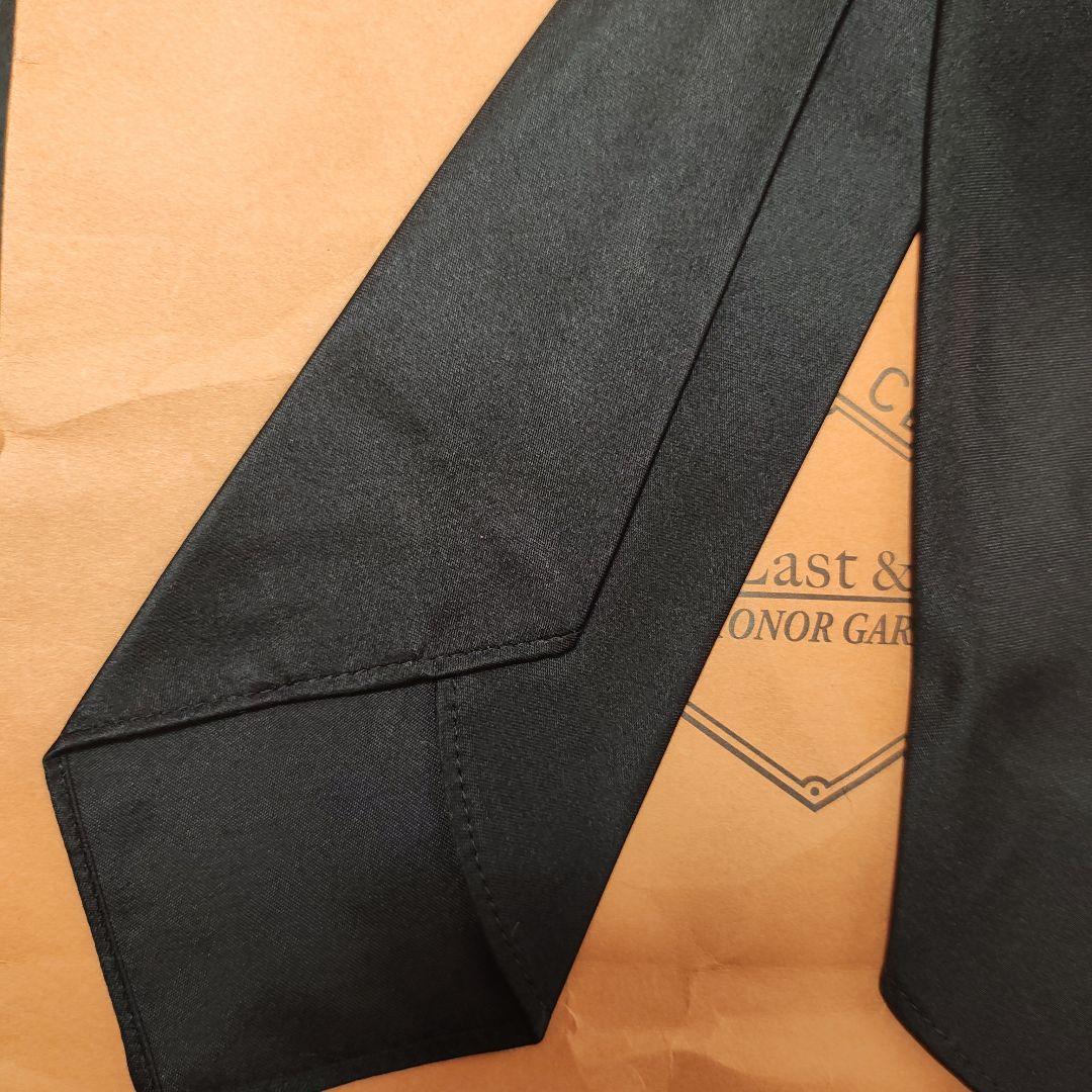ATLAST＆co ブラックネクタイ　シルク