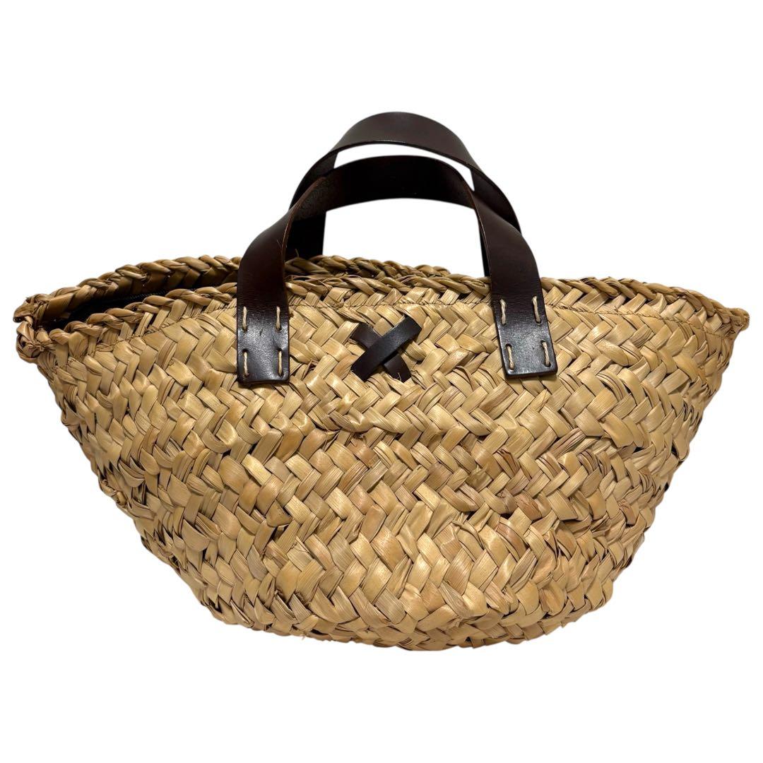 【極美品✨】ドルチェ&ガッバーナ カゴバッグ レザー ハンドル ナチュラル