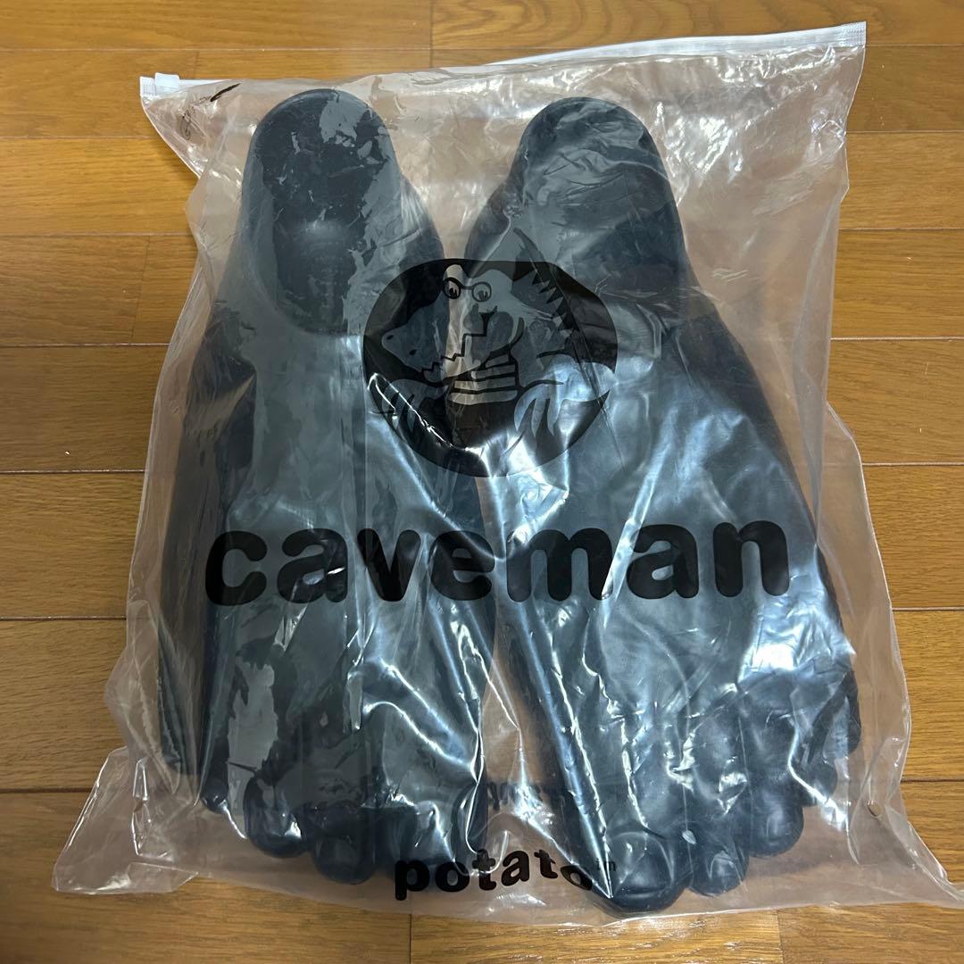 【レア・新品】イムランポテト　裸足スリッパ　ブラック　Lサイズ