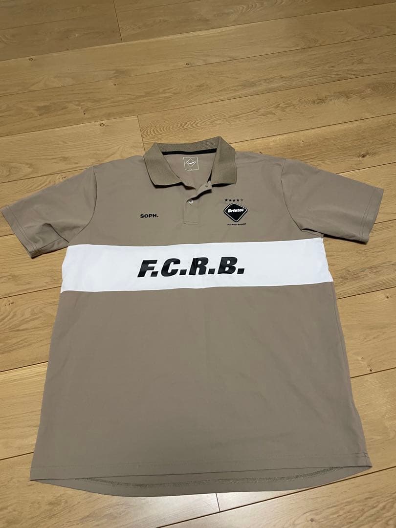 F.C.Real Bristol S/S PANEL POLOベージュLサイズ