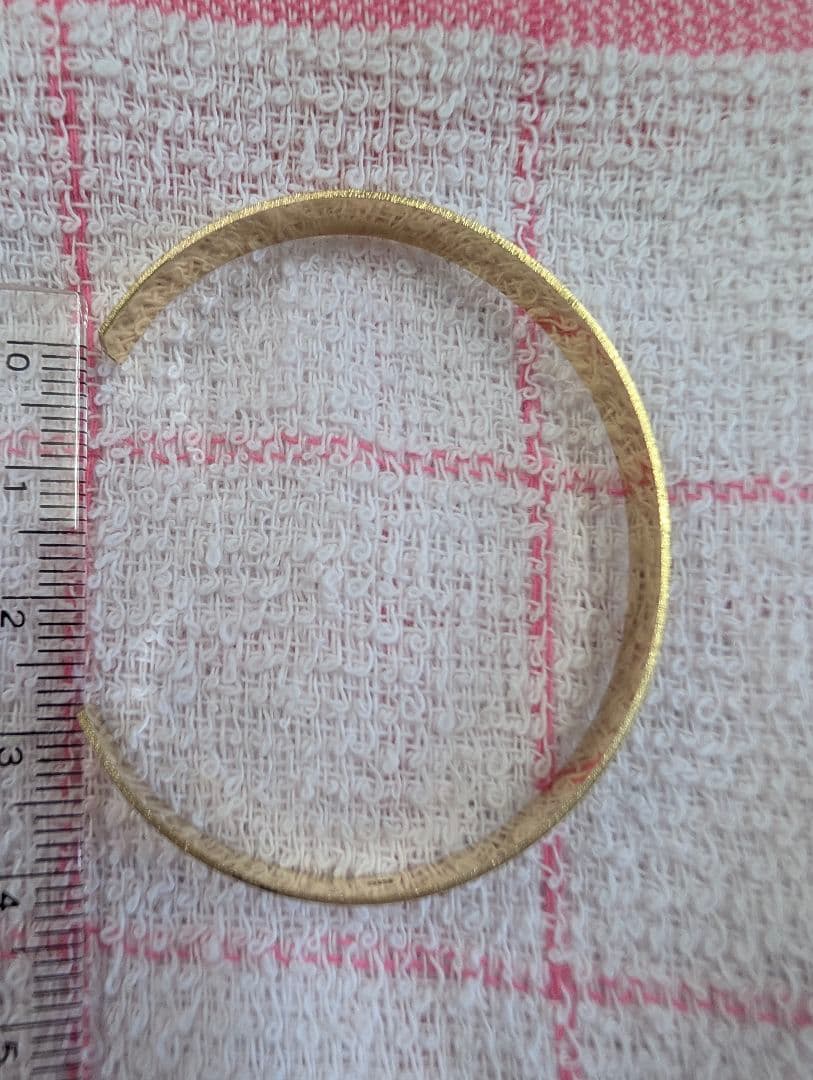 K18 ハンドメイド バングル 7.3g